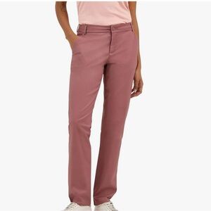 Lee Brown Straight Leg Slacks with Modern Waistband